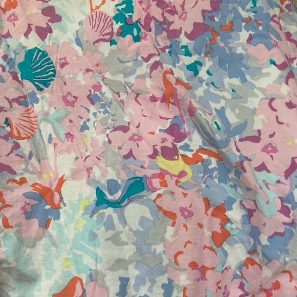 Joules Watercolor Mermaid and Seashell Dres Sz 4 - Picture 7 of 12